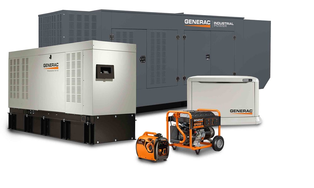 luxury but a necessity. A variety of Generac home backup generators on display at Generator Supercenter of Peabody, catering to diverse power needs in New England